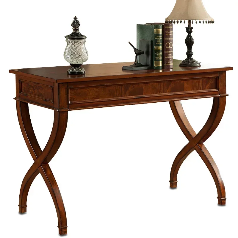 Desk Solid Wood 80cm Simple Calligraphy Zhuoou Large Desk Living Room Bedroom with Drawer