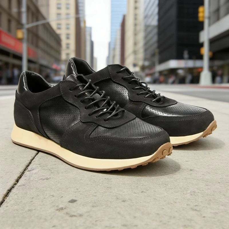 High Quality Breathable Men Sneakers Genuine Leather Casual Board Shoes Fashion Outdoor Men Trainers Jogging Shoes