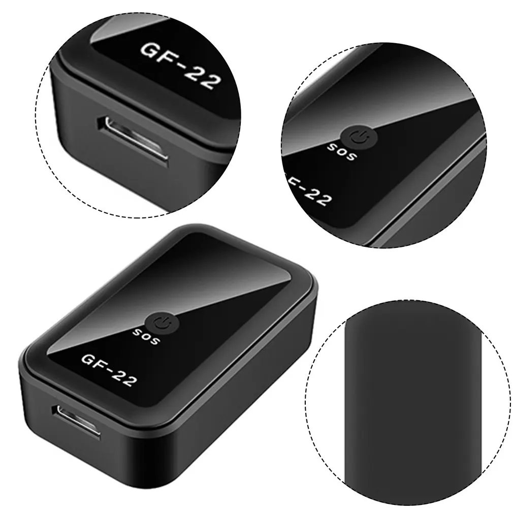 GF22 Car Tracker Mini localizzatore GPS per auto magnetico dispositivo di localizzazione di registrazione Anti-smarrimento con controllo vocale telefono Wifi LBS