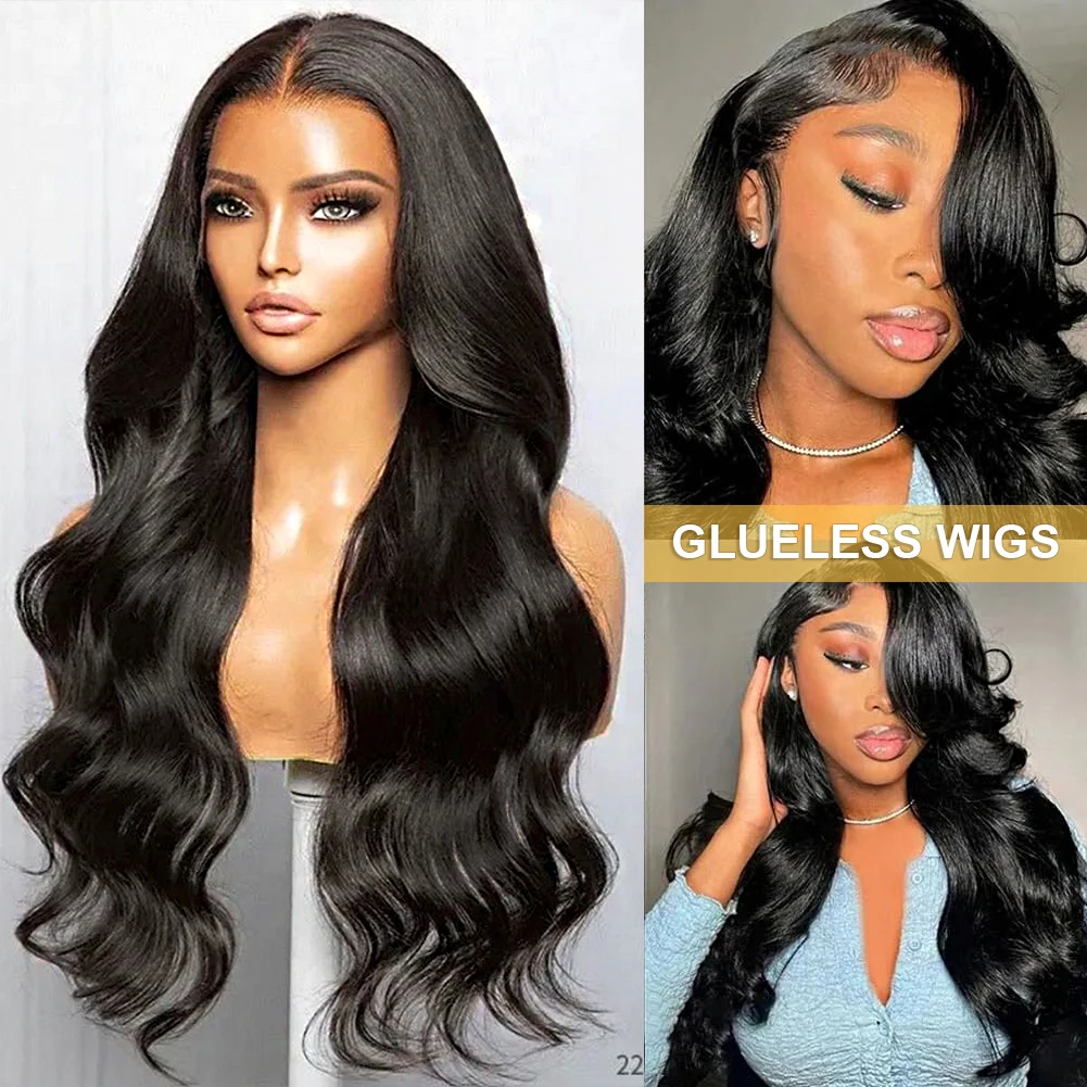 

Полупарик Бесклеевой парик из человеческих волос 200 Плотность Без кружева Шнурок Для начинающих Парики из человеческих волос с объемной волной Полный парик машинного производства