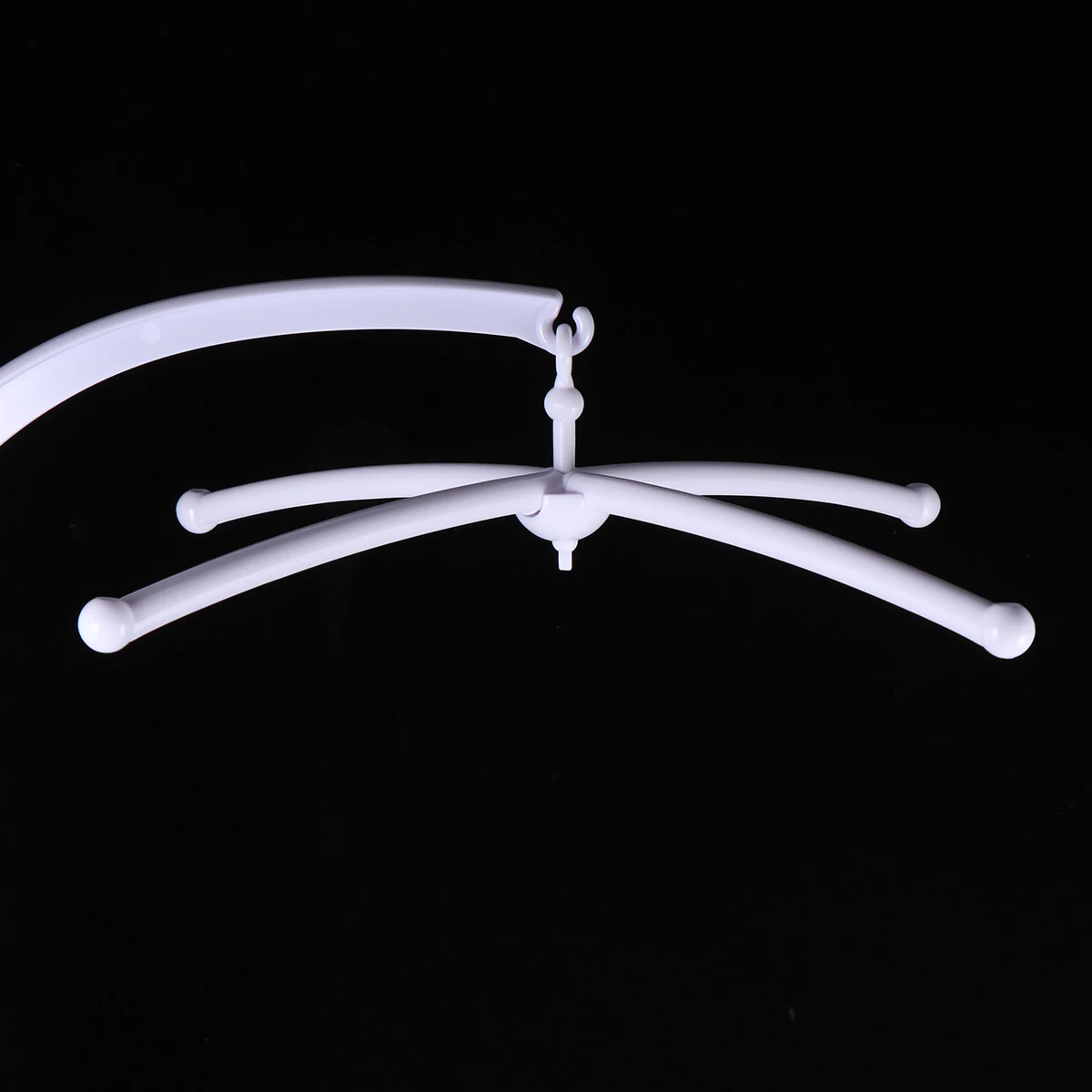 66Cm Baby Crib Mobile Holder Arm Bracket Replacement White Universal 360 Degree Rotating Abs Bed Bell Rack For Infant Toddler