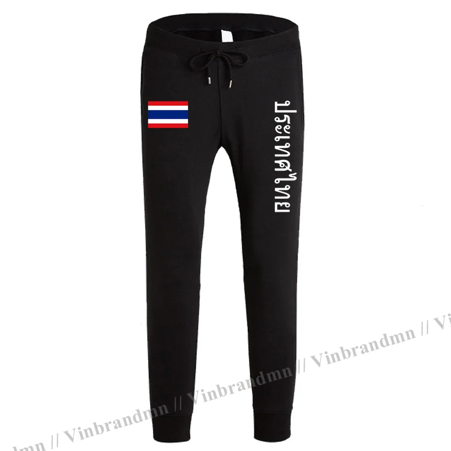 

Thailand Thai TH THA mens pants joggers jumpsuit sweatpants track sweat fitness fleece tactical casual nation country leggin new