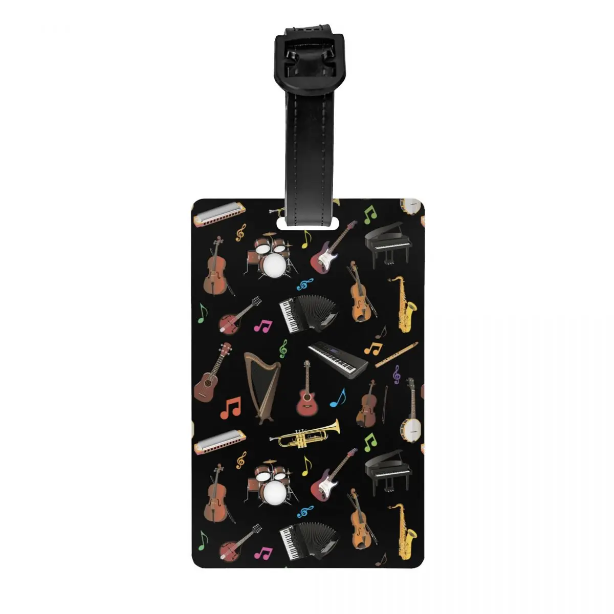 

Various Musical Instruments Luggage Tags for Suitcases Fashion Baggage Tags Privacy Cover Name ID Card