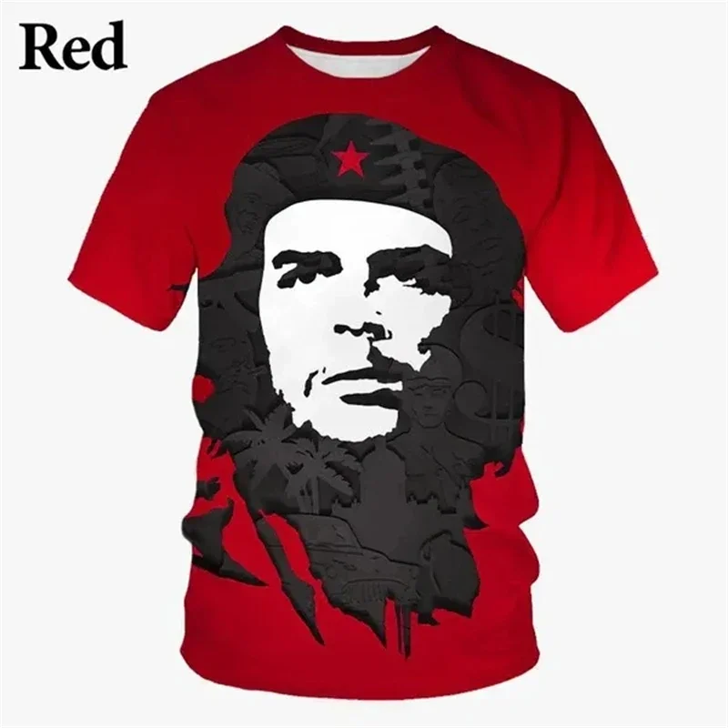 New Revolutionary Characters Che Guevara 3D printed T-shirt casual top short sleeved men\'s T-shirt street wear