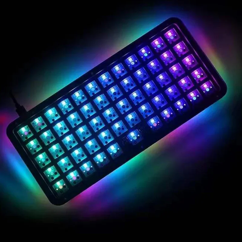 

DNA59 Keyboard Kit RGB Hot-swappable Customized Acrylic Hand-made Small Layout Keyboard Office Gaming Mechanical Keyboard Kit