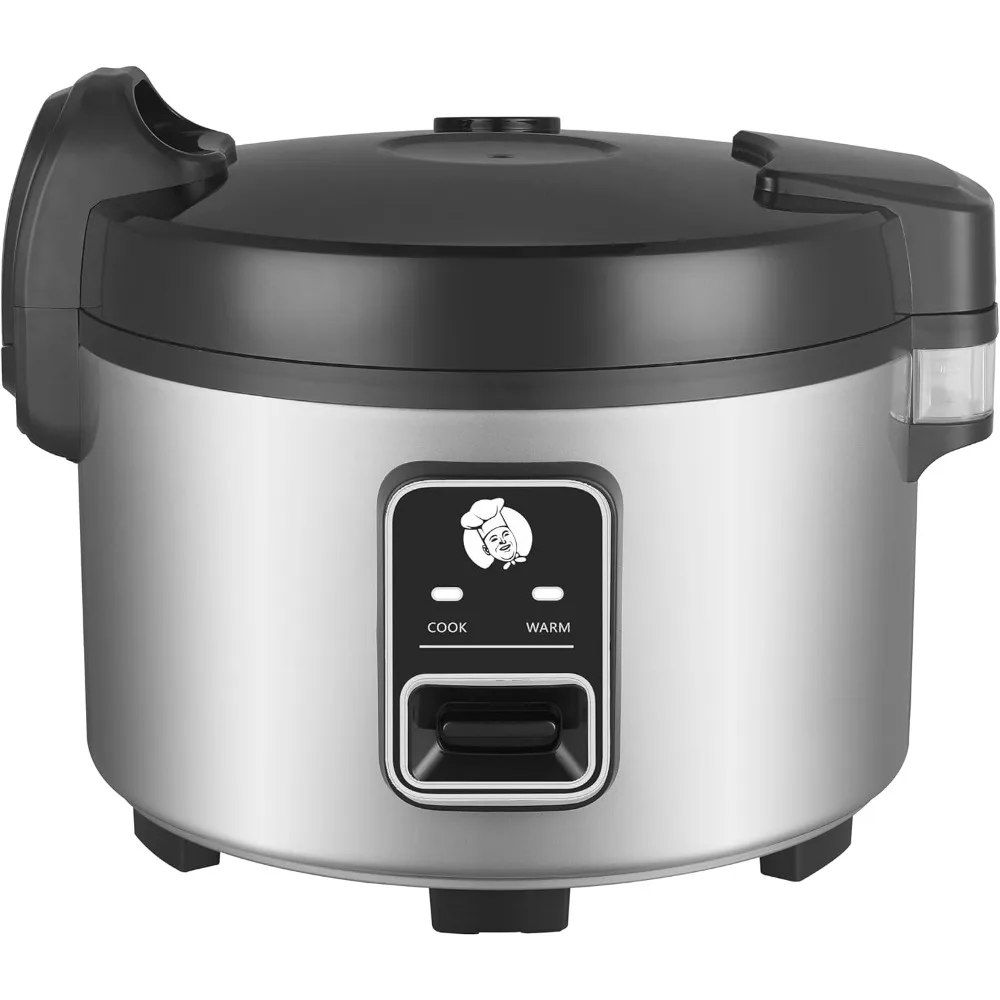 

15.8QT Commercial rice cooker 84 cups cooked / 32 cups uncooked rice Commercial Electric Rice Warmer, with One-Touch Operation