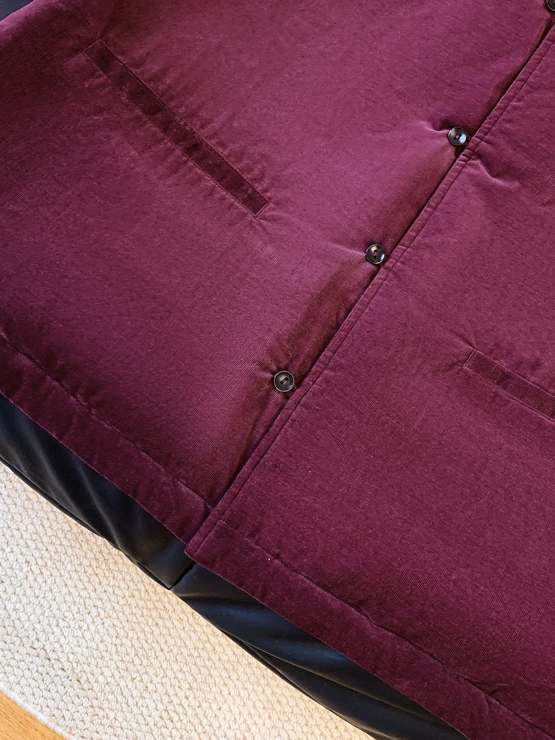 Colete artístico de algodão roxo Ume veludo fino Thiened inverno novo Sle feminino Faionable Commute Sle redondo Ne Single...