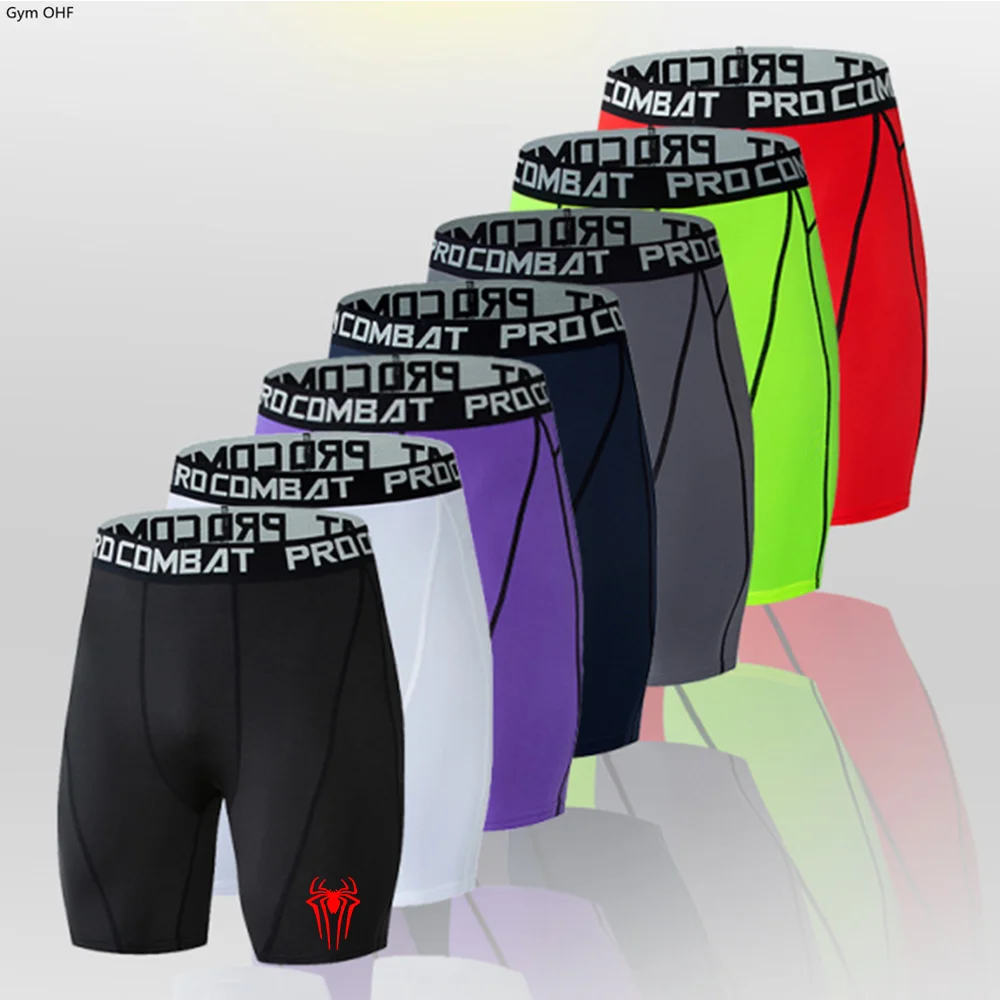 

Men's Sports Fitness Shorts Basketball Shorts Workout Tights Gym Running Training Bottoming Shorts Mens Compression Leggings