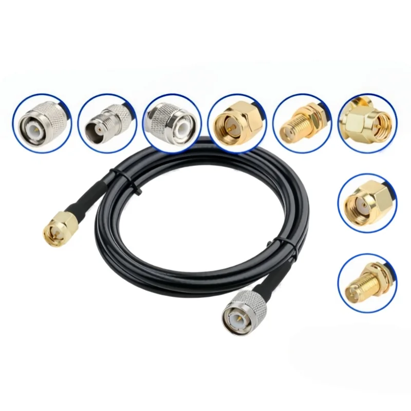 TNC Male to SMA Male plug to Female jack Connector Low Loss SYV50-5/5DFB （LMR300）Coaxial Feeder Jumper Extension Cable