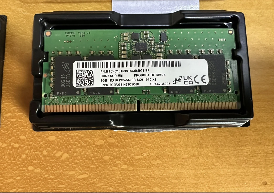 せ*ろ様 Micron 16GB1枚 DDR5-5600 SO-DIMM ノート Micron 16GB DDR5 5600 PC5-44800 1Rx8 SODIMM Laptop Memory RAM