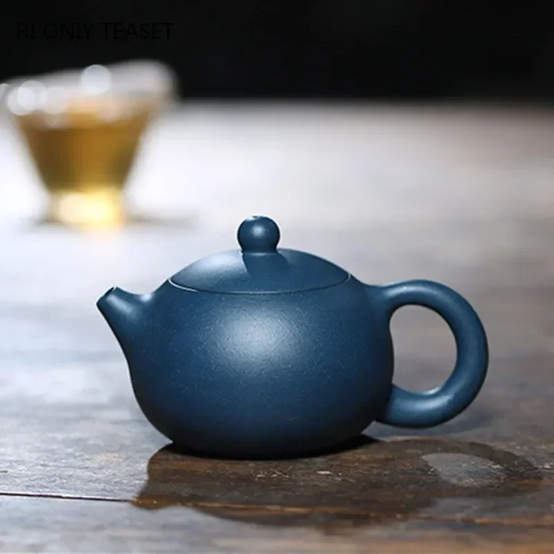 100ml Yixing Small Capacity Purple Clay Teapot Kettle Handmade Ball Hole Filter Xishi Tea Pot Chinese Raw Ore Zisha Tea Set