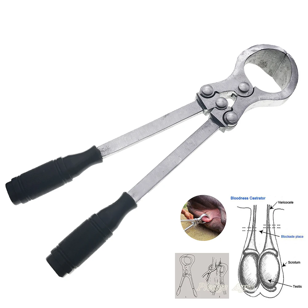 Ram Sheep Goat Bloodless Emasculator Castrate Plier Manual Emasculate Instrument Farming Animals Supplies