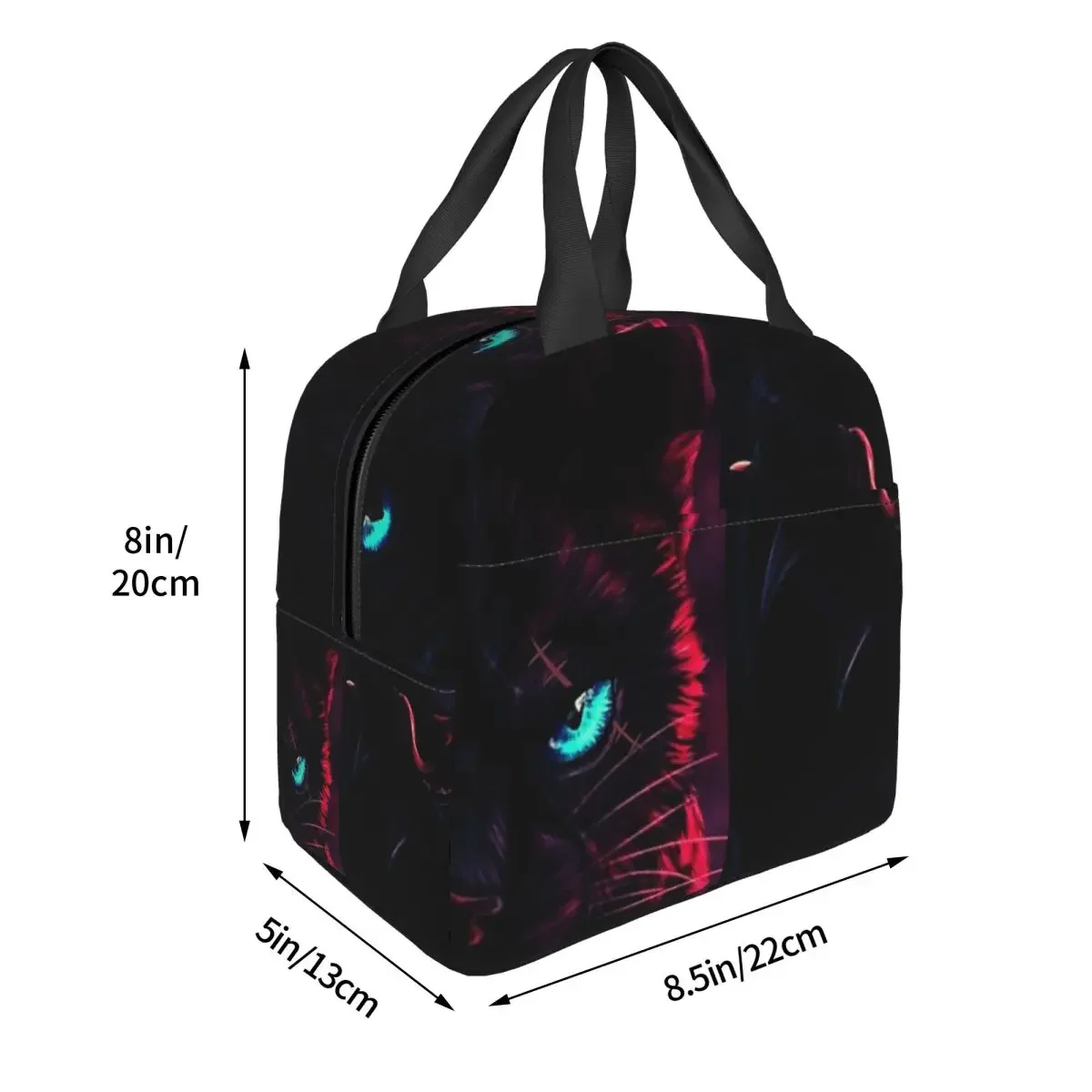 Warrior Cat Scourge Insulated Lunch Bag for Women Kids Portable Food Boxes Thermal Lunch Box Tote