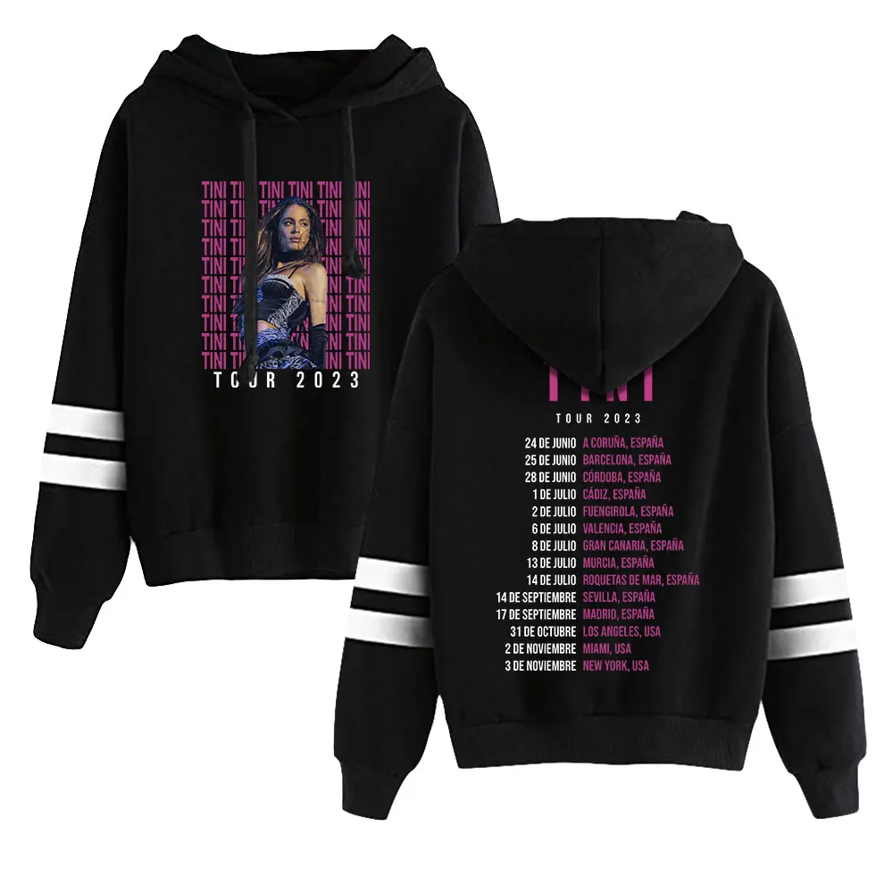 

Tini Stoessel Hoodie Tini Tour 2023 Merch Pocketless Parallel Bars Sleeve Sweatshirts Men Women Fashion Clothes