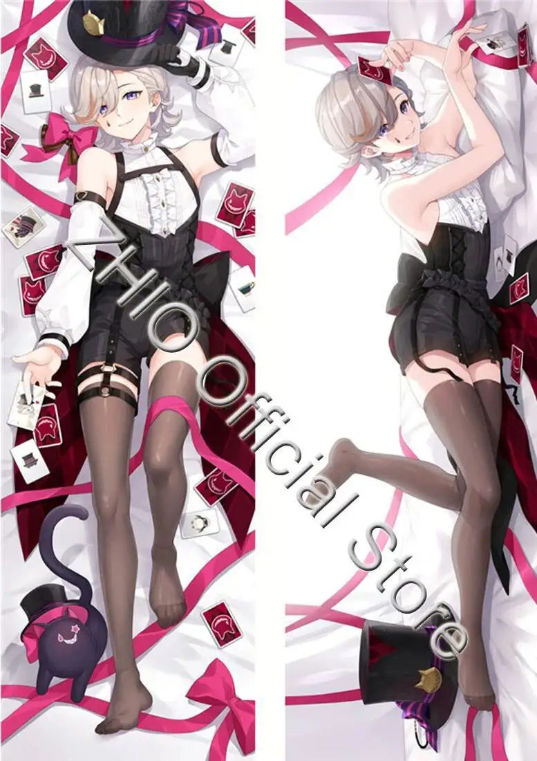 

Dakimakura Waifu Genshin Impact Lyney Косплей 2WAY Шарнирная наволочка для тела Аниме Чехлы для подушек Xmas