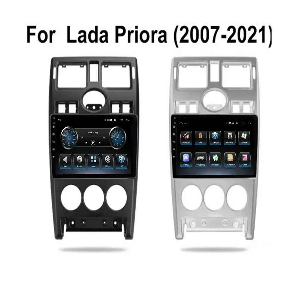 2 Din Android 13 Car Radio For Lada Priora 2007-2035 Multimedia Video Player Navigation GPS Carplay Stereo DVD Split Screen RDS