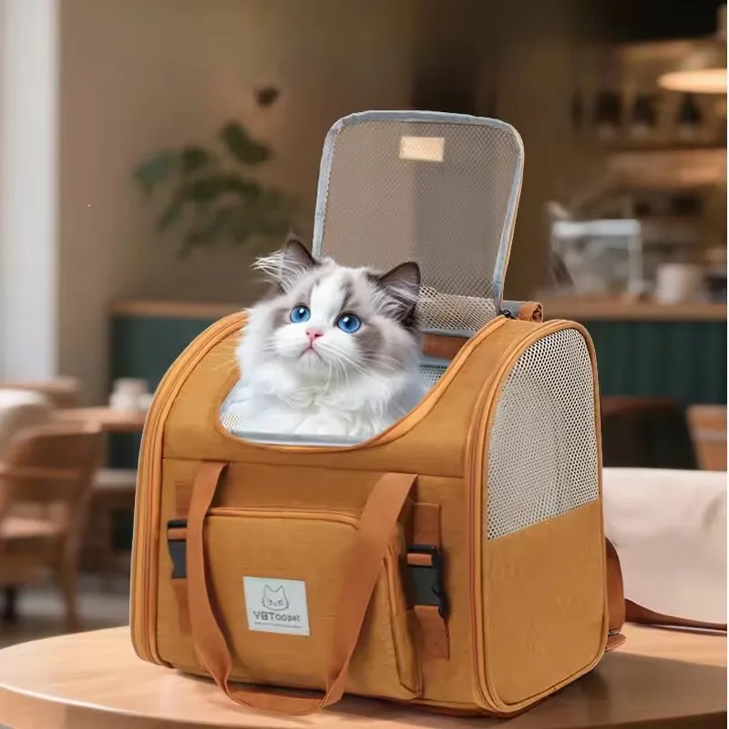 

Сумка-переноска для кошек, расширяемый рюкзак для собак и кошек, дышащая переноска для котят и маленьких собак, товары для путешествий на природу