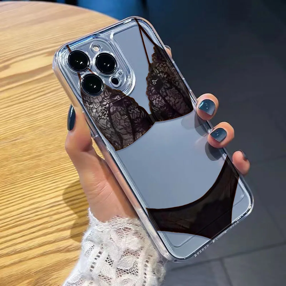 Funda de teléfono transparente para iPhone 17 16 Pro Max 13 11 15 14 Plus 12 17 Air 16E 17Promax Funda de silicona suave a prueba de golpes