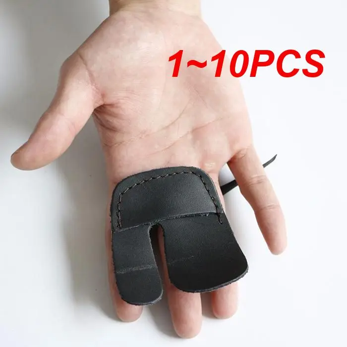 

1~10PCS Leather Archery Hunting Accessory Finger Protective Guard Protector Gear Leather Arm Bracer Hand Finger Guard Glove