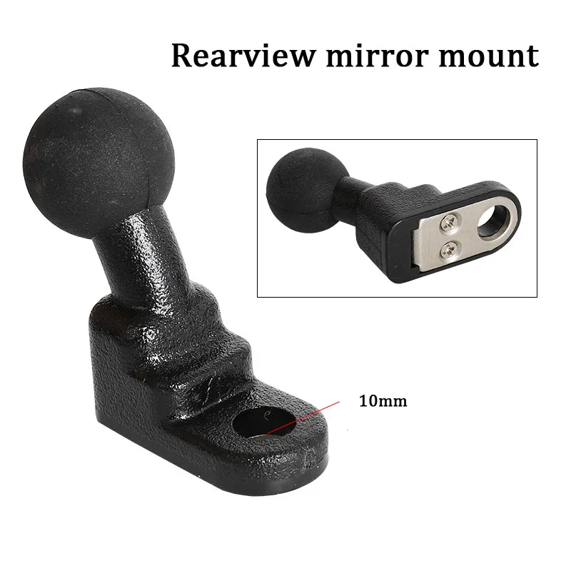 For GoPro 11 10 9 8 Motorcycle Handlebar Holder Rear Mirror RAM Mount for Sony SJCAM go pro DJI Osmo Action 3 2 Camera Accessory