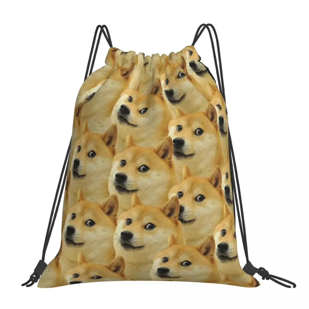 

Рюкзаки Doge Shiba Inu Memes, портативные сумки на шнурке, карманная спортивная сумка на шнурке, сумка для книг для мужчин и женщин, школьная сумка