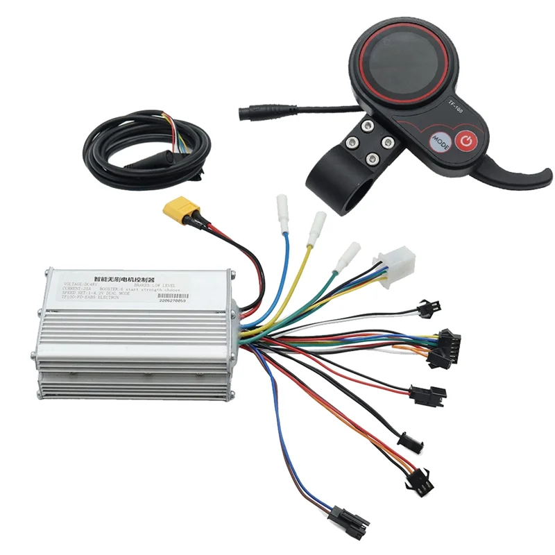 48V 25A Electric Scooter Controller Dashboard Kit with TF-100 Display Scooter for KUGOO M4 Electric Scooter Parts