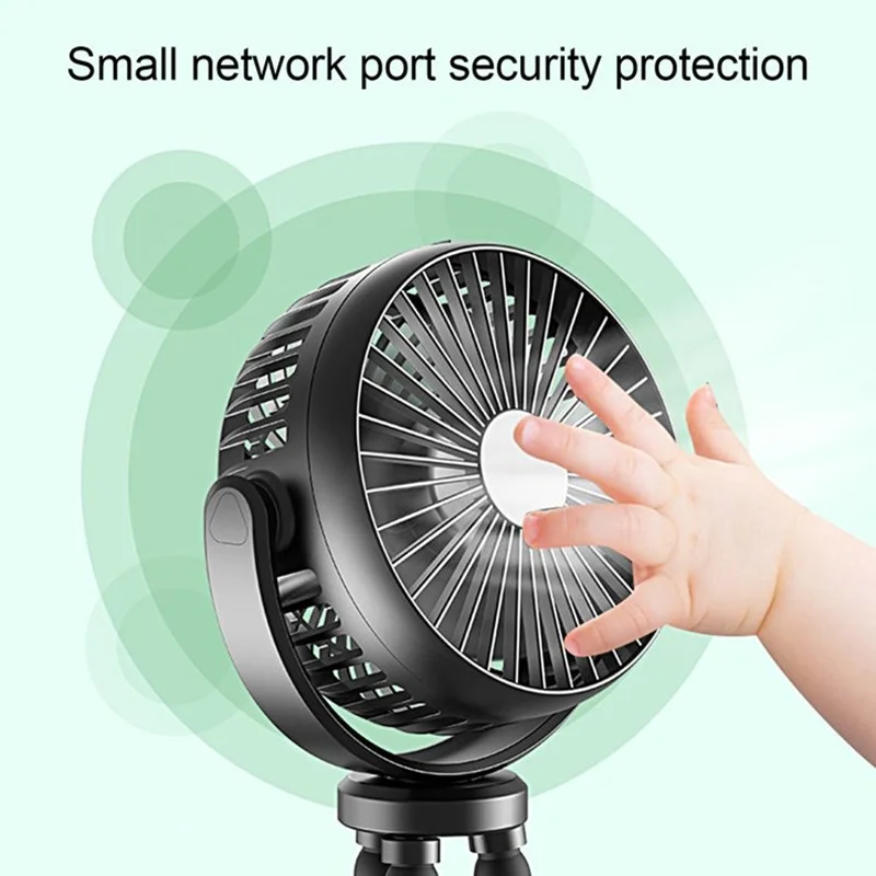 Folding Fan Multi-functional Stroller Handheld Mini Fan Portable USB Charging Octopus Stand Variable Styling Cooler for Home