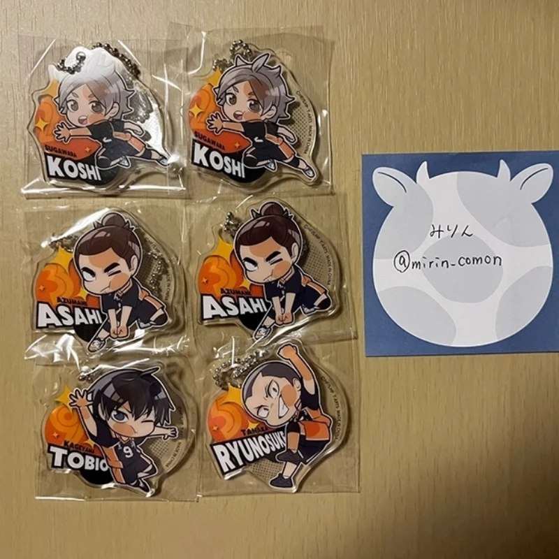 TAKARA TOMY Anime Keychain Cartoon Model Hinata Shoyo Kageyama Tobio Keychain Gashapon Anime Toys Collection Ornaments Kids Gift