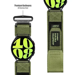 삼성 갤럭시 시계를위한 22mm 20mm 위장 나일론 스트랩 7 6 5 4 40/44mm 6 클래식 43 47mm 밴드 Huawei Watch GT5 4Pro 밴드 10 최고의 판매 Q1200 WEBER -№9