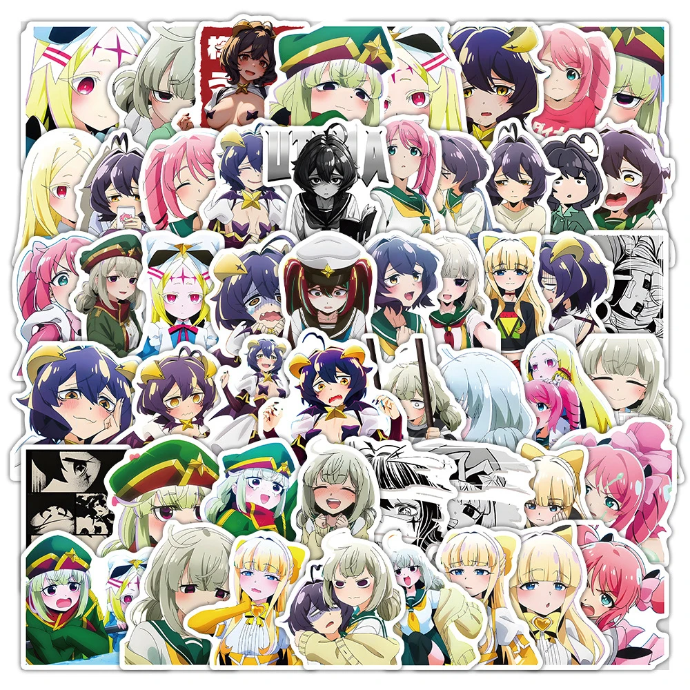 10/30/53 Stück Anime-Aufkleber „Gushing over Magical Girls“ – Cartoon-Sticker für Laptop, Auto, Tagebuch, Fahrrad, Handyhülle, Journal-Dekoration