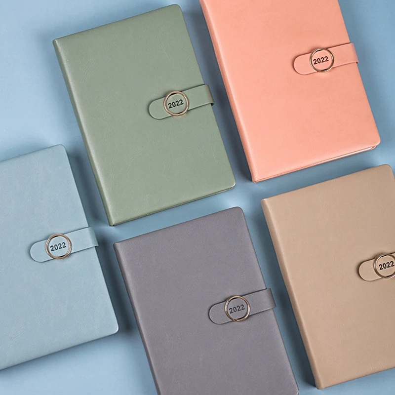 2022 Planner Organizer A5 โน้ตบุ๊คและสมุดบันทึกหัวเข็มขัดNotepad Office Sketchbookเครื่องเขียนโน้ตบุ๊คไดอารี่นักเรียน