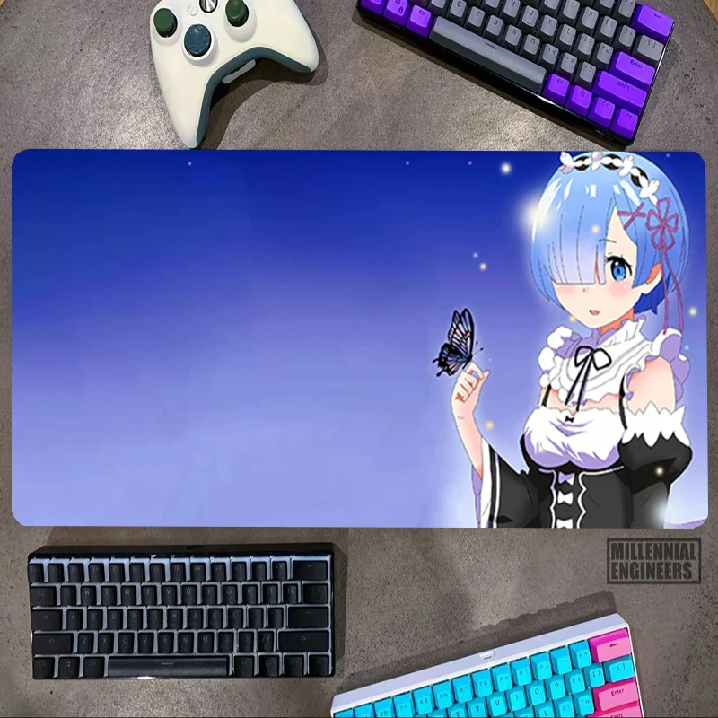 

Rem Re Zero Anime Mouse Pad Mousepad Gamer Gaming Mats Office Accessories Big Mousepepad Keyboard Desk Mat Extended Large Mause