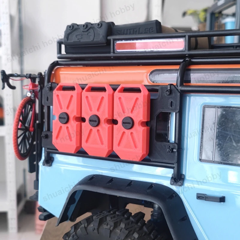 Kit de réservoir de carburant de rechange, 1 ensemble, pour MJX West H8H RC chenille PLA, réservoir d'huile imprimé, cadre de protection, boîte à outils, modèle de voiture, pièces décoratives
