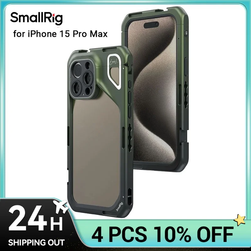 SmallRig Phone Cage for iPhone 15 Pro Max Compact, Lightweight x Brandon Li Mobile Video Cage Co-design Edition Cage 4473