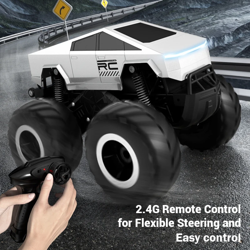 

RC Car Amphibious Remote Control Cars Pickup Racing RC Truck Off-Road Big Wheel High Speed Electric Vehicle Toys For Kids Gifts