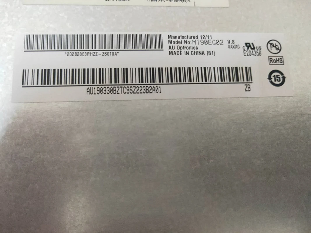 M190EG02 V.8 19-cal ekran LCD