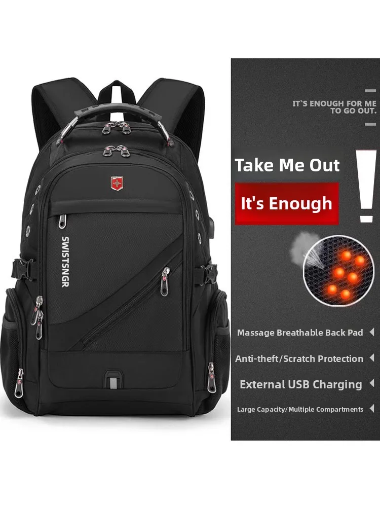 Large Capacity Business Travel Men's Backpack Mountain Climbing Computer Backpack for Middle School And University Students