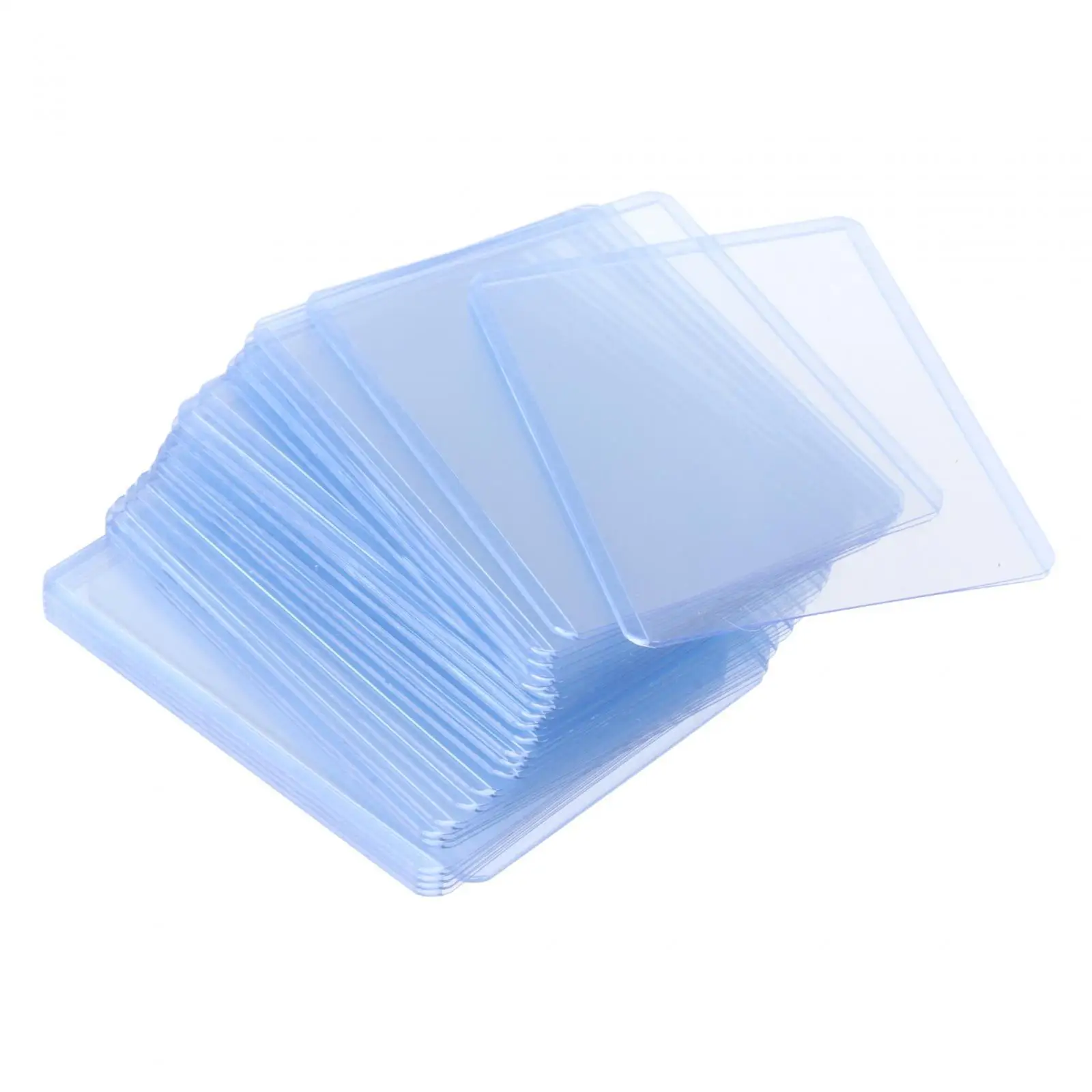 25 Pieces Clear Card Sleeves for Trading Cards Card Protectors for Transportation Storage Golf Hockey Cards Hobbyists