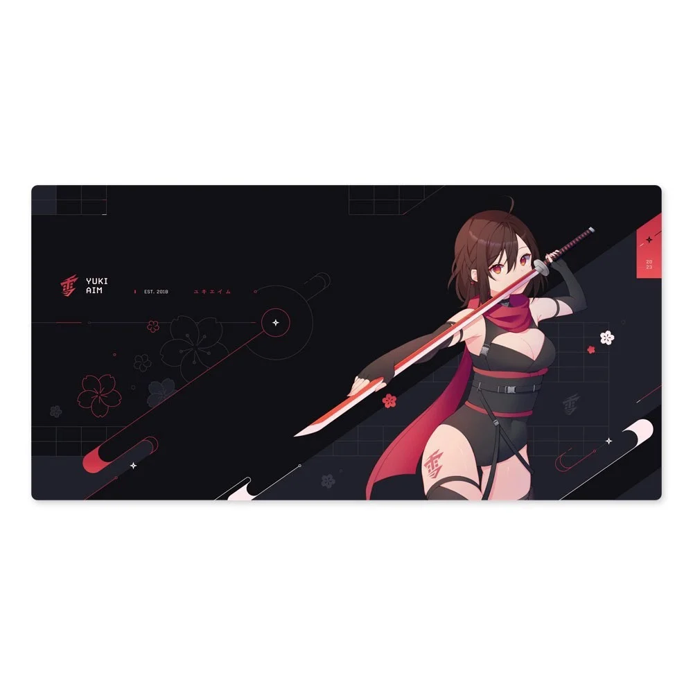 Yuki aim-強化ガラス製ゲーミングマウスパッド,Katana 2023シリーズ