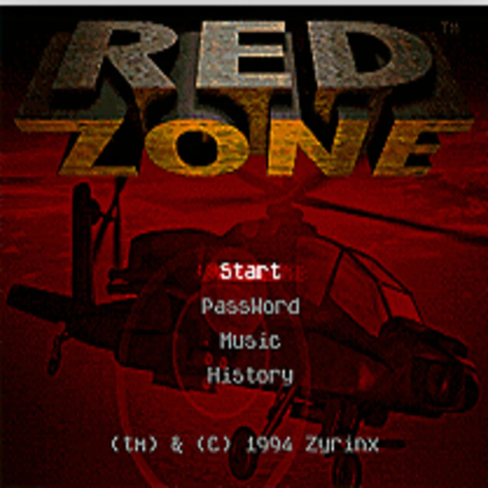 Red Zone 16 bit MD Game Card For Sega Mega Drive For Genesis