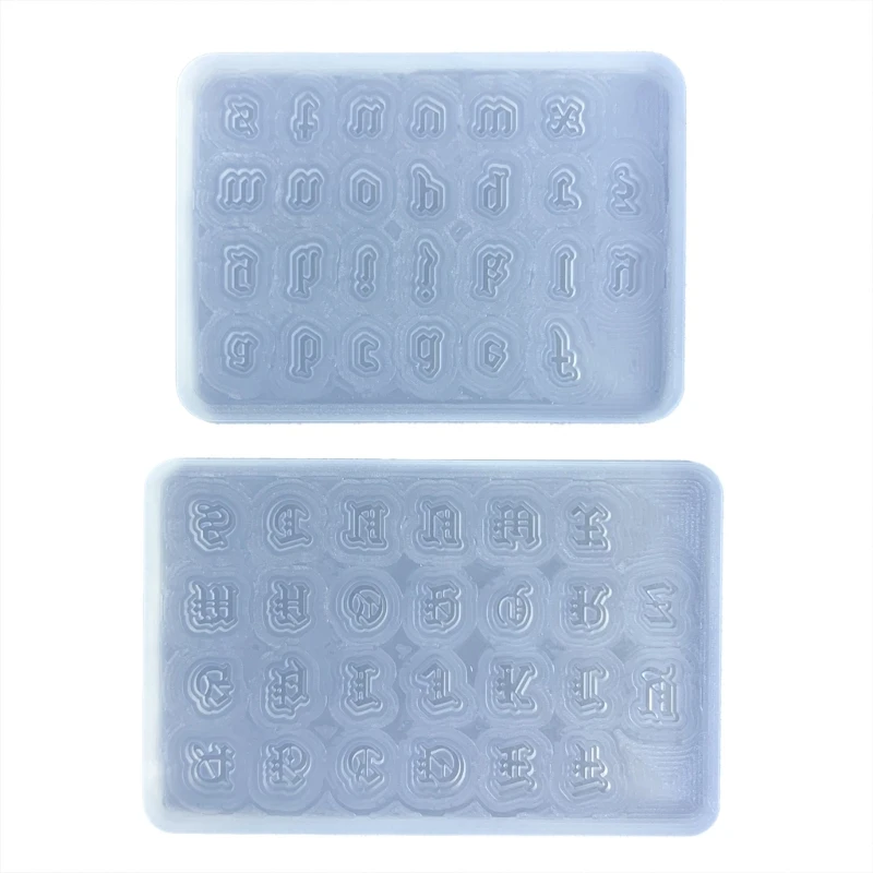 DIY Gothic English Letters Mold Goth Pendant Resin Silicone Mold Jewelry Making Tools Art Crafts