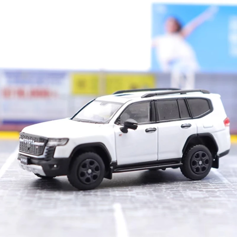 Diecast Original 1:64 Scale Toyota Land Cruiser LC300 70th Anniversary Simulation Alloy Car Model Display Collectible Toy Gift