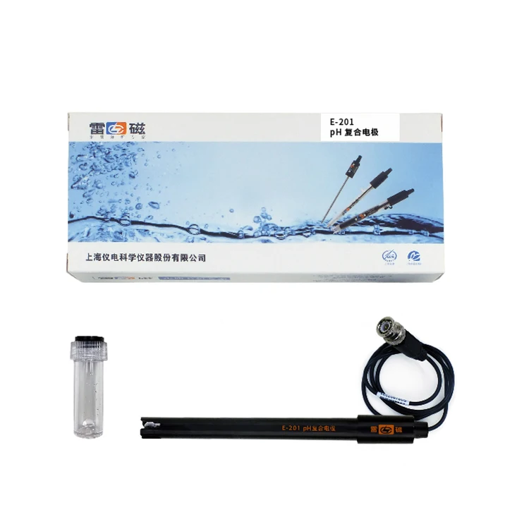 E-201 ph Combination Probe Industry Online Cheap No Liquid Filling Required High Pollution Detection Electrode Sensor Probe