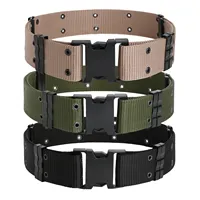 Tactical Belts Nylon Automatic Buckle Adjustable Belt Outdoor Duty Hunting Training Belt Waist Support