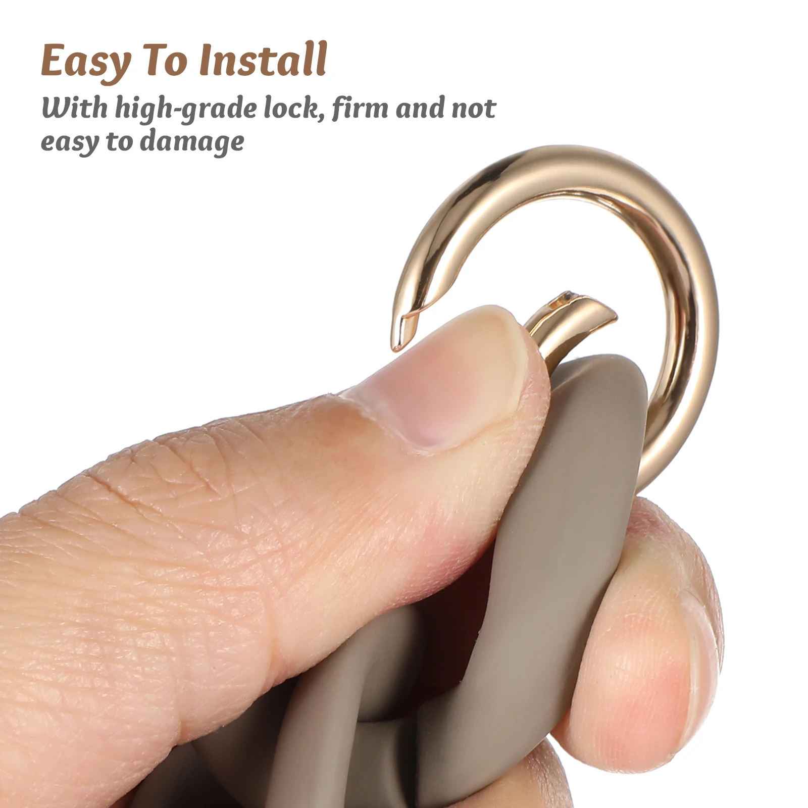 Catena per Borsa in Resina Grigio Argento, Tracolla in Plastica per Borse a Mano, Resistente all'Usura, Leggera, Accessori Portatili