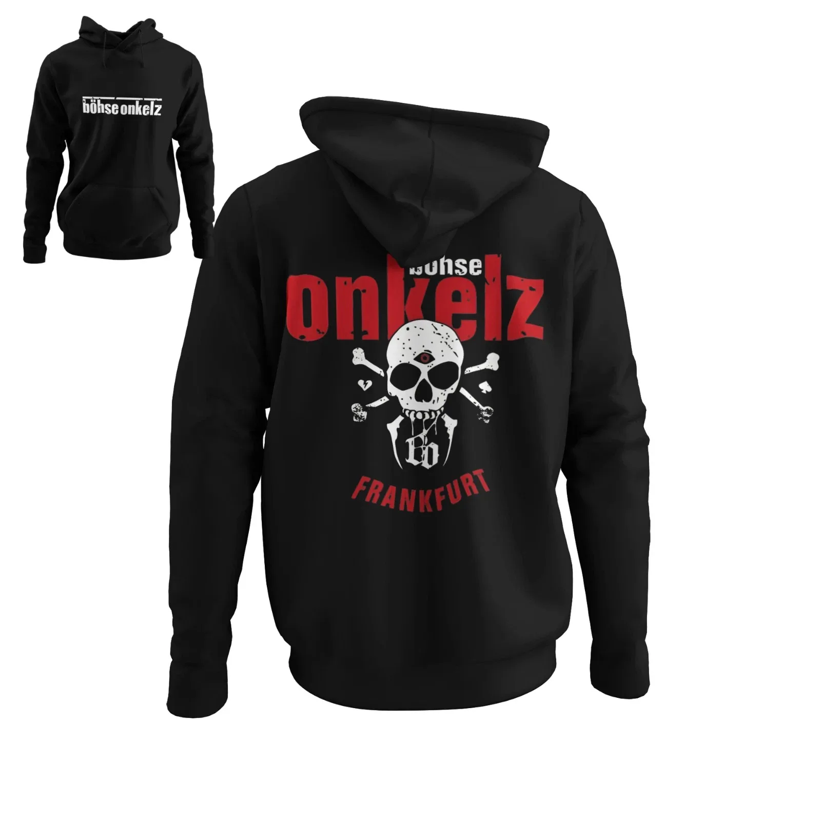 Böhse Onkelz Konzert Frankfurt Band Rock Herren Sudadera con capucha S-4XL Hombres Mujeres Sudadera cálida de lana Chándal de gran tamaño Sudaderas con capucha unisex