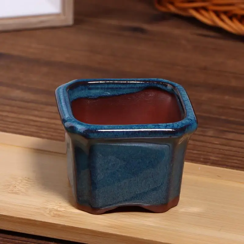 3PCS Ceramic  Plant Pots Mini Planters Cute Design for Desk Dining Table Room Decoration