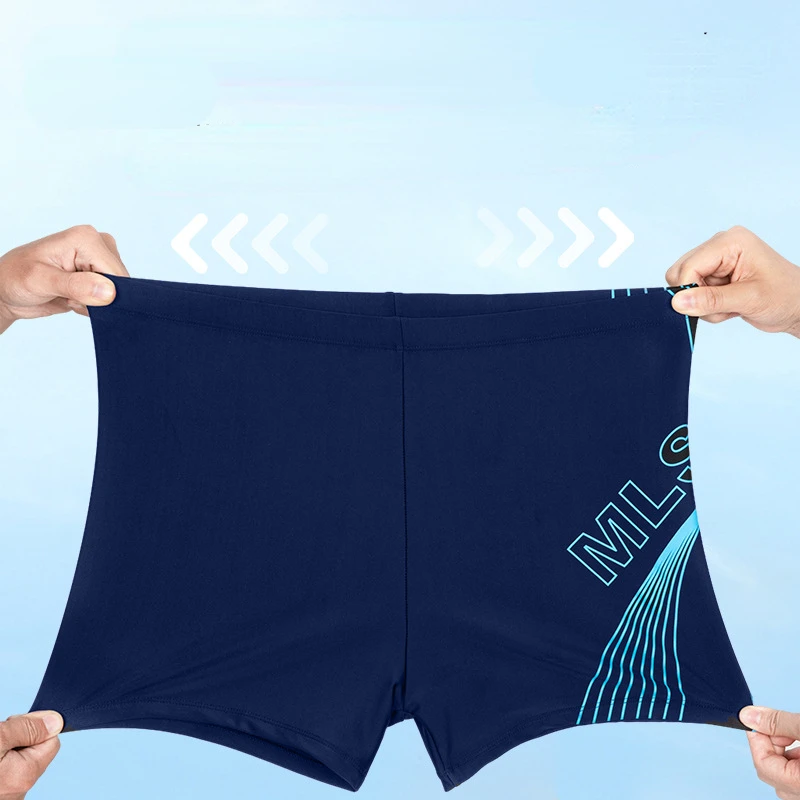 Men's Swimming Trunks, Seaside Vacation Diving Shorts, Lightweight Swiming Shorts, Letter Printing Beach Pants, Summer