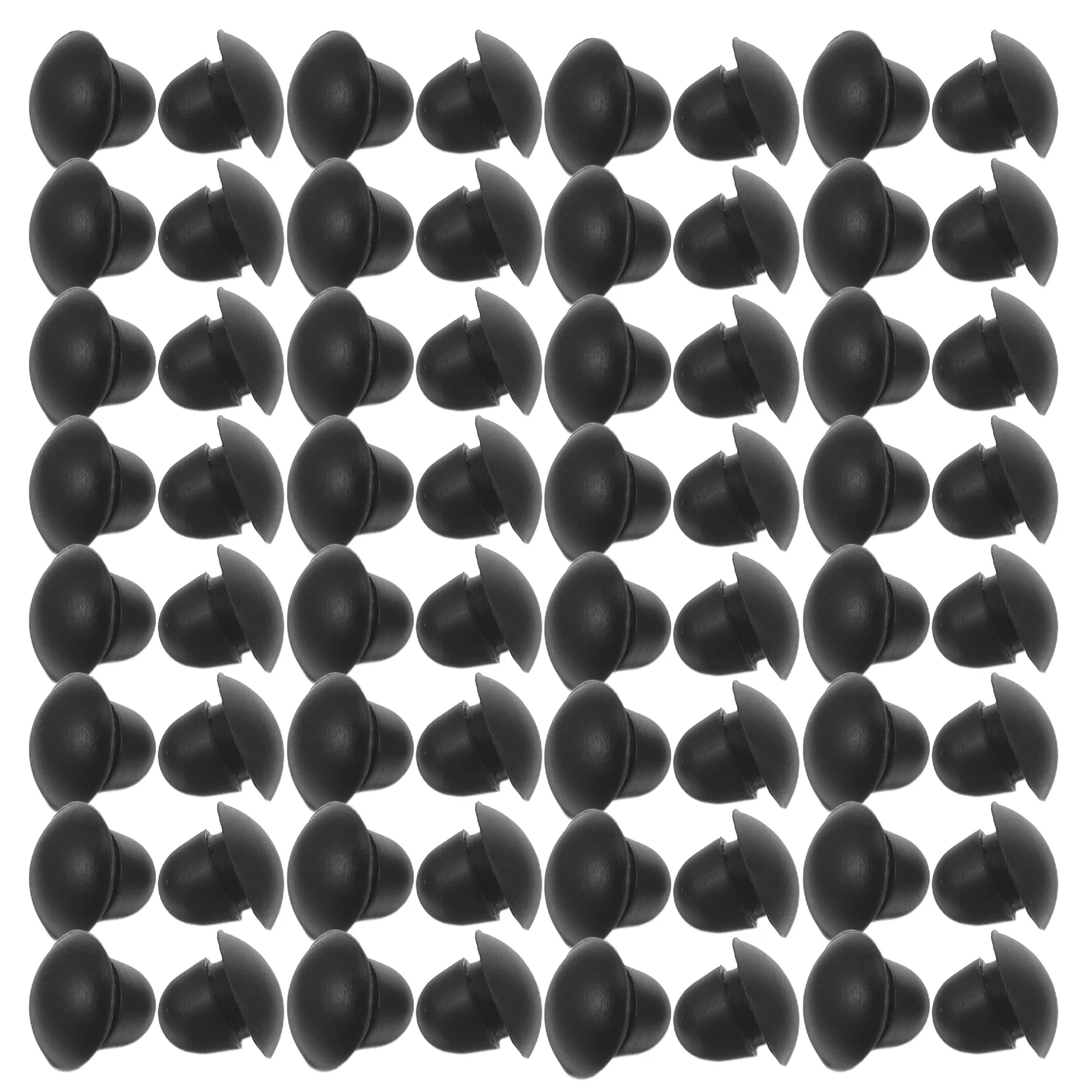 

100pcs Silicone Hole Plugs 1/4 Inch Button Plugs Snap-In Locking Tube Cover Silicone Tube Waterproof Stoppers Accessories