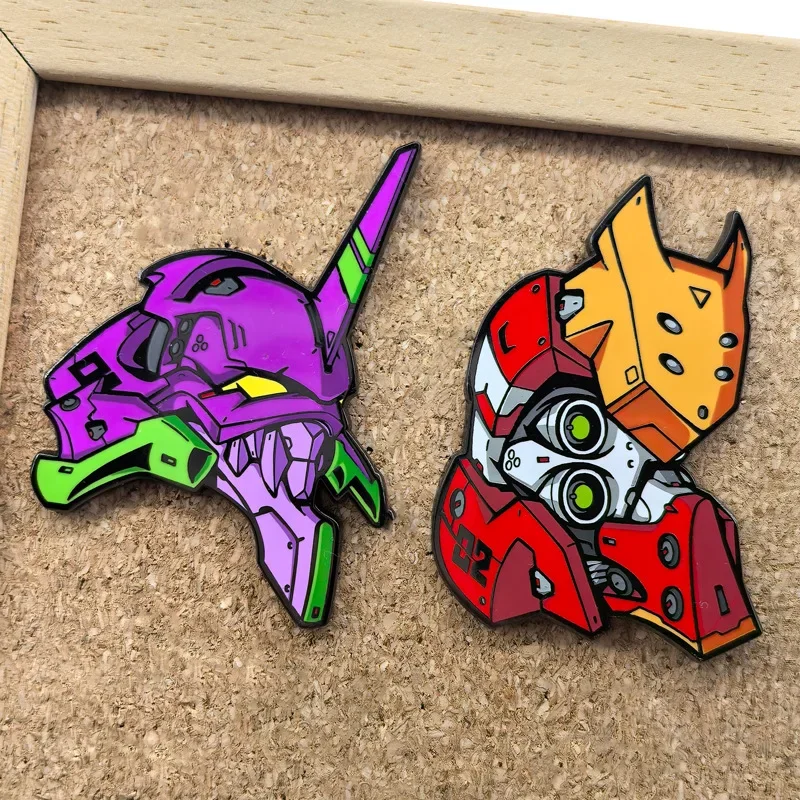 EVANGELION EVA-01 TEST TYPE Enamel Pins Creative Anime Brooches Lapel Badge Anime Figure Jewelry Decoration Gift for Fans Friend